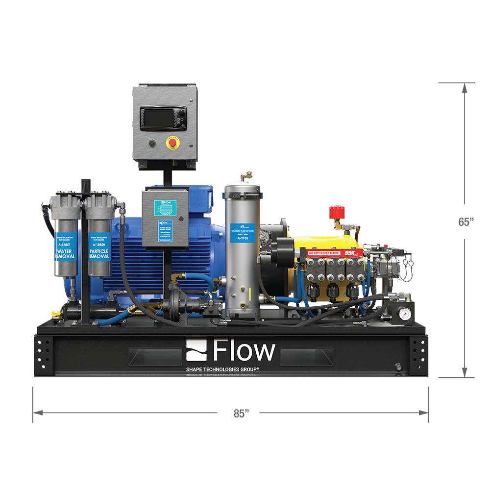 Electric Husky 40/ 55k PSI Industrial Pump System