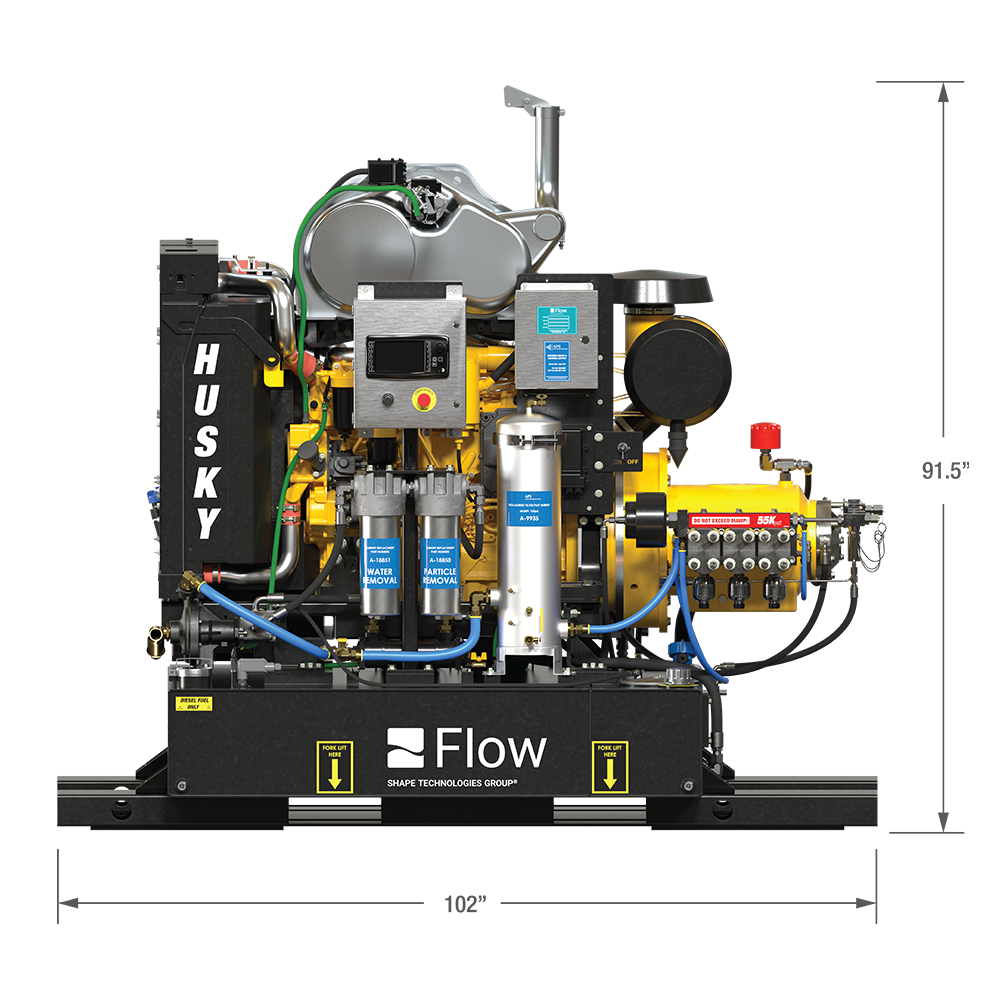 Diesel Husky 40/ 55k PSI Industrial Pump System
