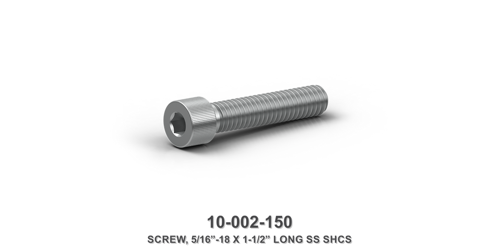 5/16"-18 x 1-1/2" Long Stainless Steel SHCS Screw