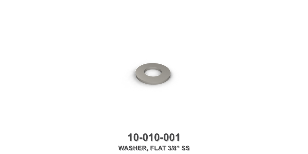 Flat 3/8" Stainless Steel Washer