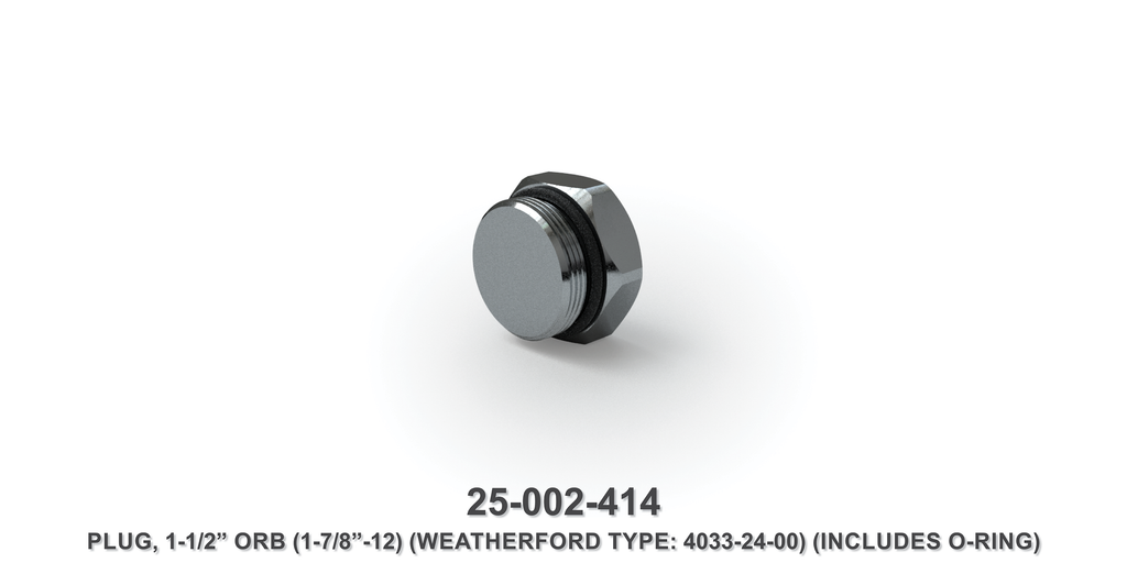 1-1/2" Orb Plug - Weatherford Type