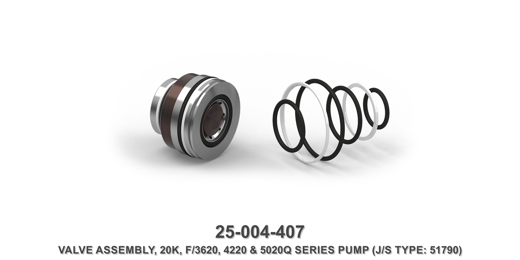 20K Cartridge Valve Assembly, F/3620, 4220 & 5020Q Series Pump - Jetstream Type