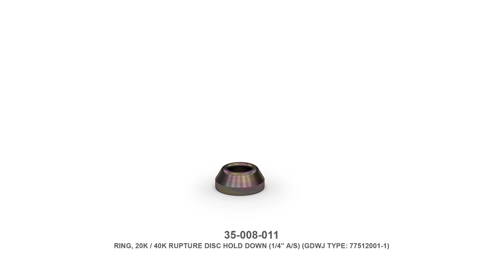 20K psi RUPTURE DISC HOLDER, 1"-16 (PORT STYLE)