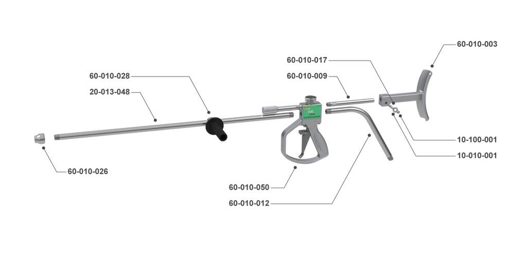 15K Hand-Held Dump Gun with 1/2" NPT Barrel