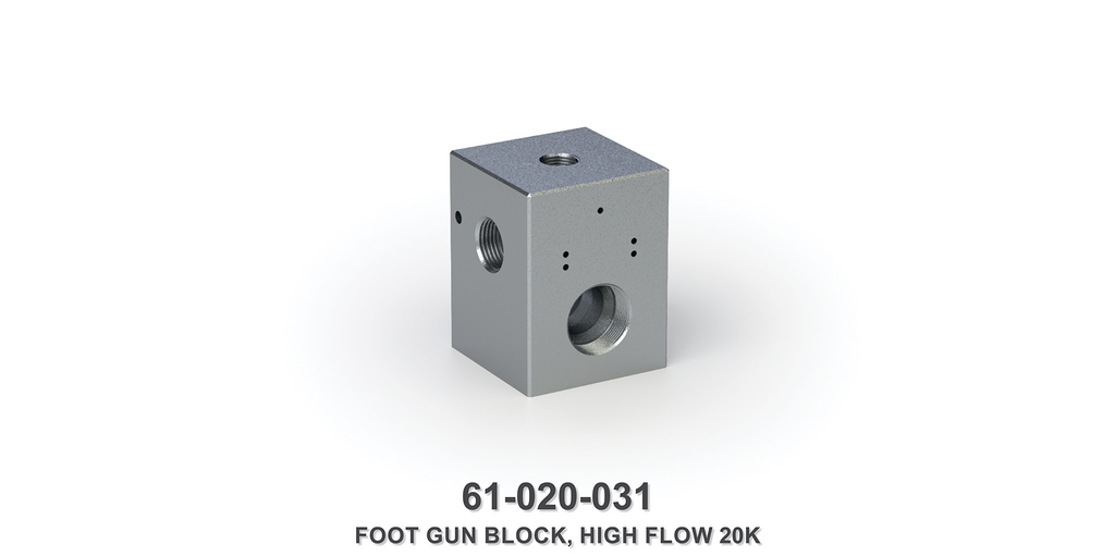 20K High Flow Foot Gun Block