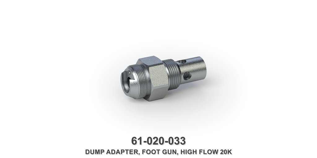 20K High Flow Foot Gun Dump Adapter