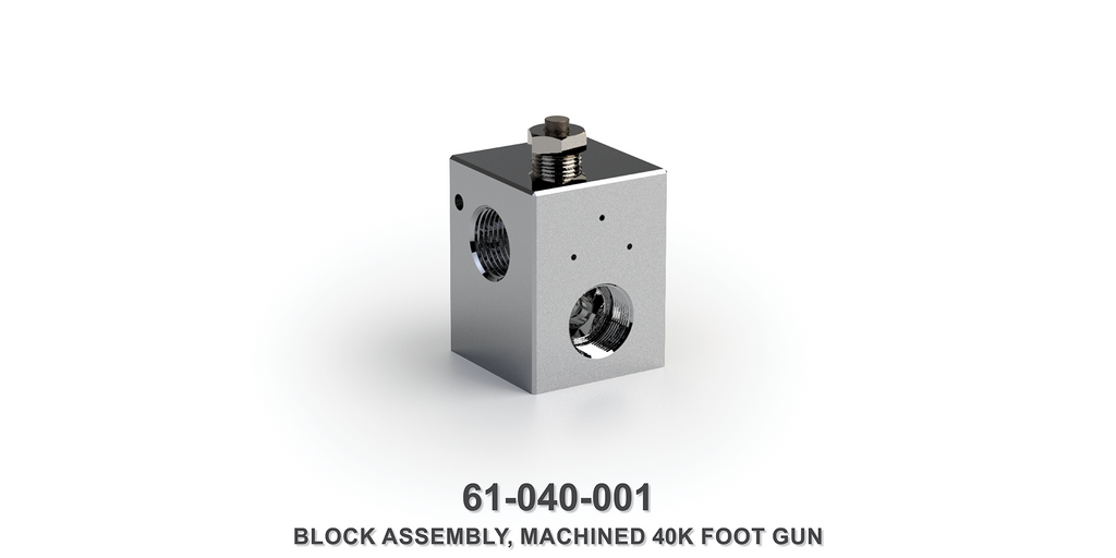 Machined 40K Foot Gun Block Assembly