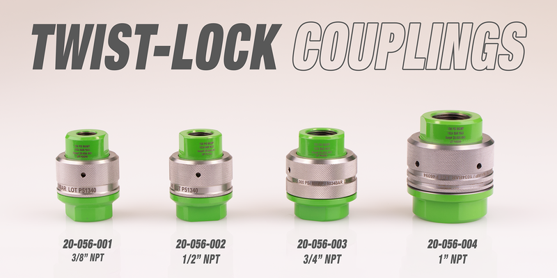 TWIST-LOCK QUICK DISCONNECT COUPLINGS