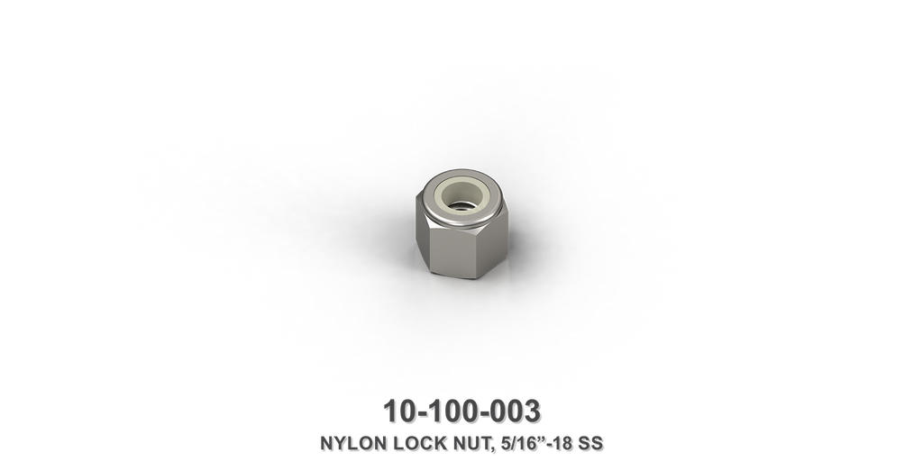 5/16"-18 Stainless Steel Nylon Lock Nut