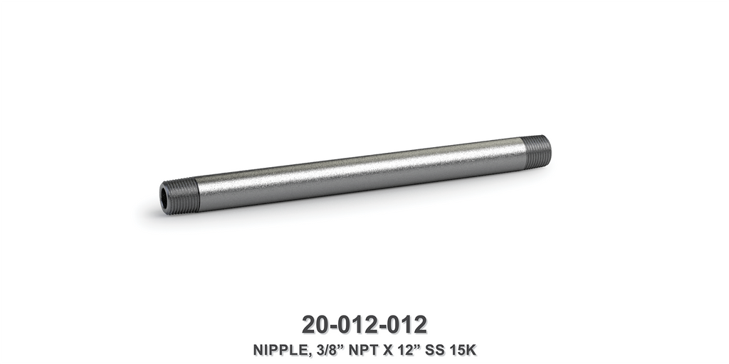 15K 3/8" NPT Pipe Nipple