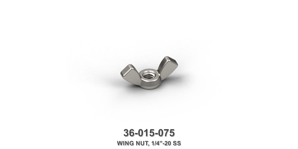 1/4"-20 Stainless Steel Wing Nut