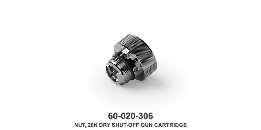20K Dry Shut-Off Gun Cartridge Nut